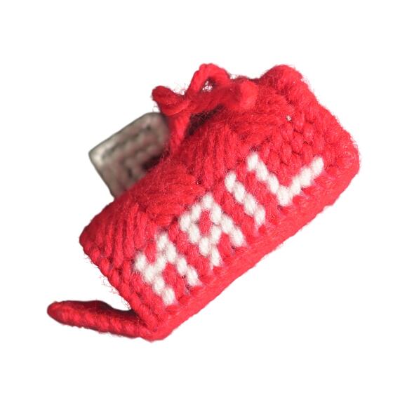 VTG Handmade Christmas Ornament Lot of 7 Festive Holidaycore Collectible Santa - Picture 12 of 16